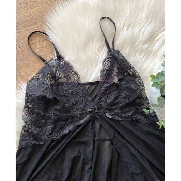 Z&W Black lace lingerie dress teddy Size 2Xl - Picture 2 of 4